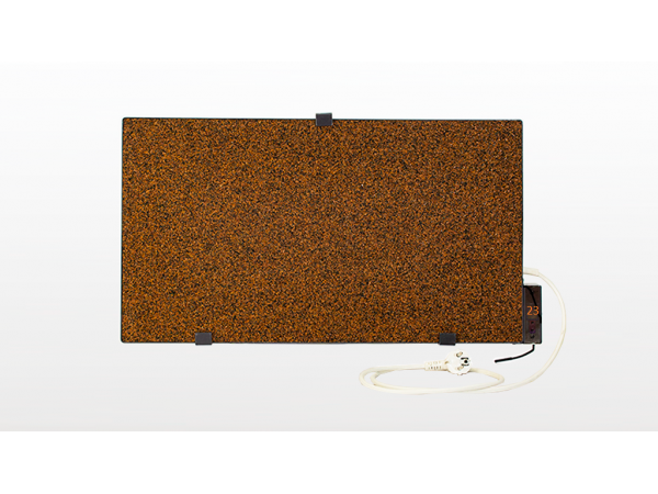 Кварцевый обогреватель со встроенным терморегулятором повышенной теплоемкости за счет покрытия крошкой 900 Вт с терморегулятором цвет бежевый